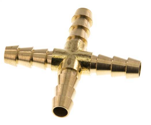 Conector de manguera en cruz de latón de 8 mm (5/16'') [2 piezas]