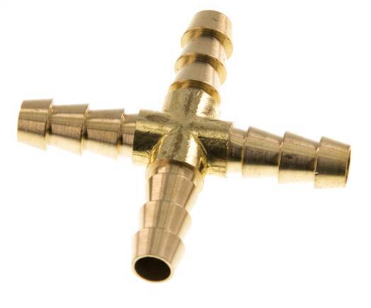 Conector de manguera en cruz de latón de 8 mm (5/16'') [2 piezas]