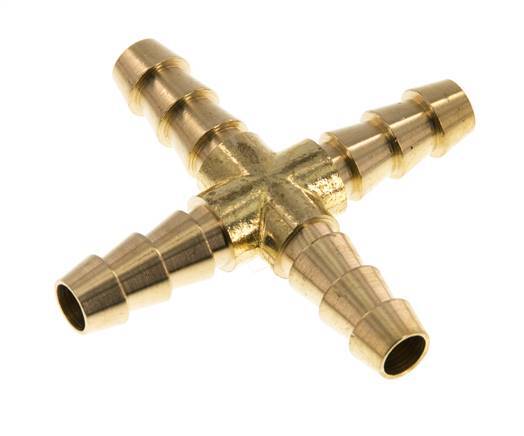 Conector de manguera en cruz de latón de 8 mm (5/16'') [2 piezas]