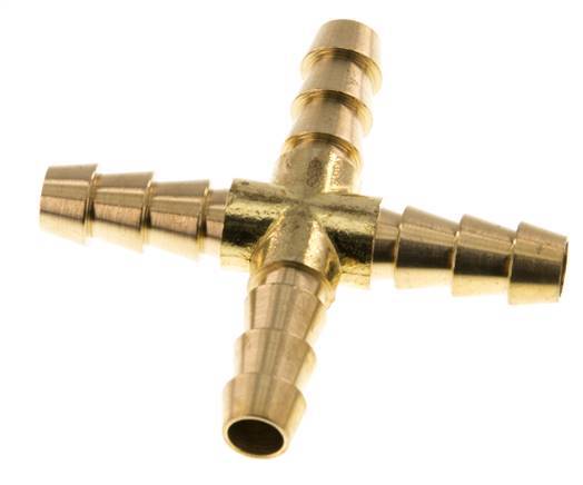 Conector de manguera en cruz de latón de 8 mm (5/16'') [2 piezas]