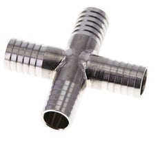 Conector de manguera transversal de acero inoxidable 1.4301 de 13 mm (1/2'')