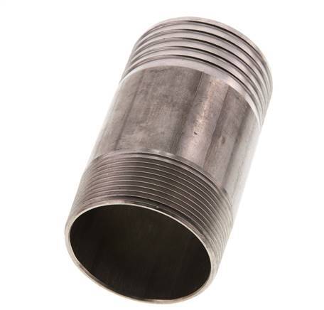 60 mm y R2'' Acero inoxidable 1.4571 Manguito macho 100mm
