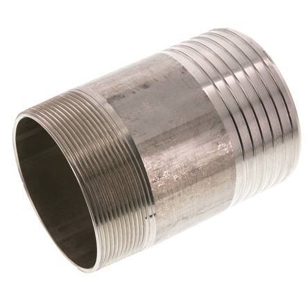 90 mm (3-1/2'') y R3'' Acero inoxidable 1.4571 Boquilla macho 120mm