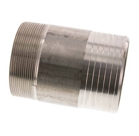 90 mm (3-1/2'') y R3'' Acero inoxidable 1.4571 Boquilla macho 120mm