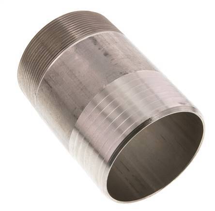 90 mm (3-1/2'') y R3'' Acero inoxidable 1.4571 Boquilla macho 120mm