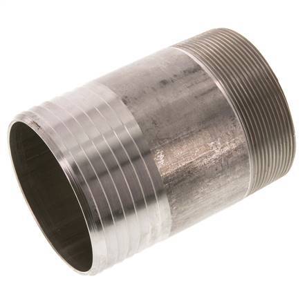 90 mm (3-1/2'') y R3'' Acero inoxidable 1.4571 Boquilla macho 120mm