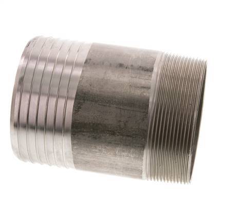 90 mm (3-1/2'') y R3'' Acero inoxidable 1.4571 Boquilla macho 120mm