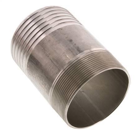 90 mm (3-1/2'') y R3'' Acero inoxidable 1.4571 Boquilla macho 120mm