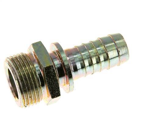 Collarines de seguridad de 19 mm (3/4'') y G1'' de acero con rosca macho para manguera