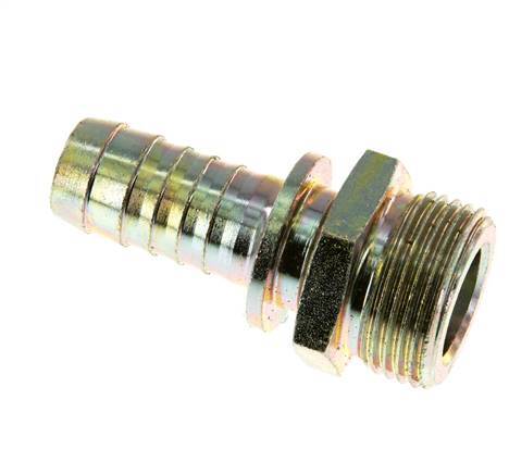 Collarines de seguridad de 19 mm (3/4'') y G1'' de acero con rosca macho para manguera