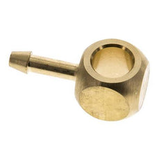Racor banjo de latón de 4 mm y G1/8'' con lengüeta para manguera [2 piezas]