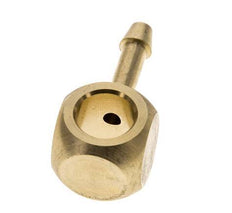 Racor banjo de latón de 4 mm y G1/8'' con lengüeta para manguera [2 piezas]