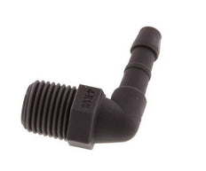 Codo de manguera de 4 mm y R1/8'' PA 6 con rosca macho [20 piezas]
