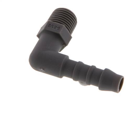 Codo de manguera de 6 mm (1/4'') y R1/8'' PA 6 con rosca macho [10 piezas]