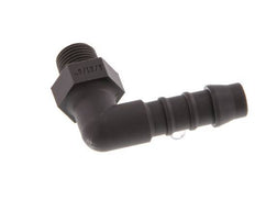 Codo de manguera de 8 mm (5/16'') y R1/8'' PA 6 con rosca macho [5 piezas]