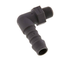 Codo para manguera de 9 mm (3/8'') y R1/8'' PA 6 con rosca macho [5 piezas]