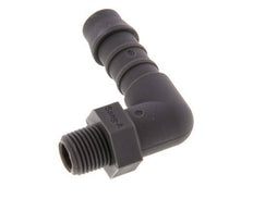 Codo para manguera de 9 mm (3/8'') y R1/8'' PA 6 con rosca macho [5 piezas]