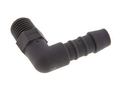Codo de manguera de 10 mm y R1/4'' PA 6 con rosca macho [10 piezas]