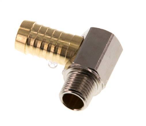 Codo de latón de 13 mm (1/2'') y R1/4'' con rosca macho