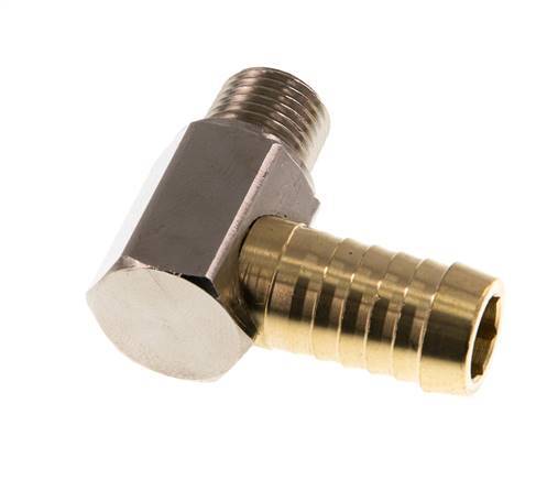Codo de latón de 13 mm (1/2'') y R1/4'' con rosca macho