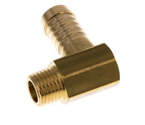 Codo de latón de 13 mm (1/2'') y M14x1,5 (cónico) con rosca macho