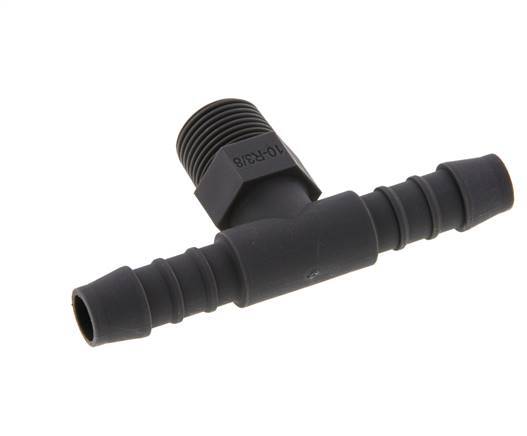 Boquilla de manguera de 10 mm y R3/8'' PA 6 con rosca macho [5 piezas]