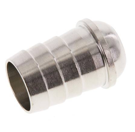 Boquilla de latón niquelado de 19 mm (3/4'') sin tuerca de unión (G3/4'') 13,5mm [2 Piezas]