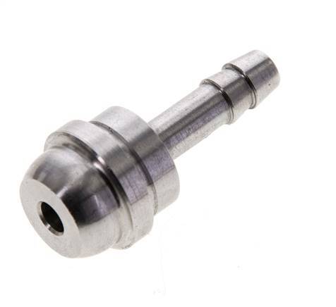 Boquilla de acero inoxidable de 6 mm (1/4'') sin tuerca de unión (G1/2'')