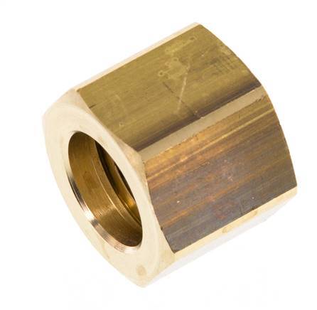 Tuerca de unión de latón de 6/9/13mm (G1/2'') L20.5mm [2 Piezas]