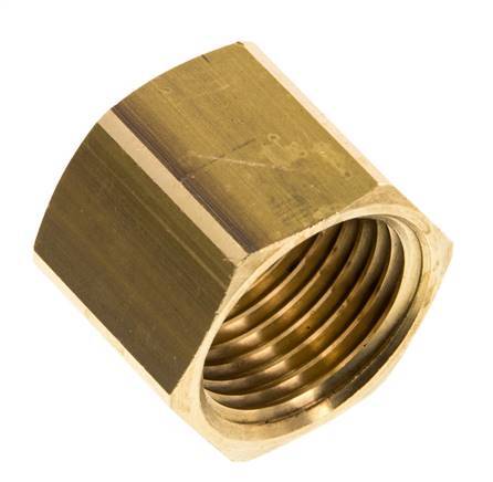 Tuerca de unión de latón de 6/9/13mm (G1/2'') L20.5mm [2 Piezas]