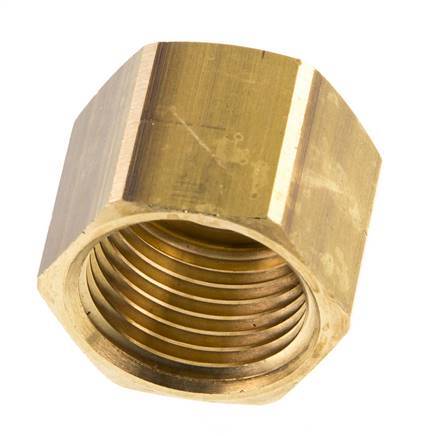 Tuerca de unión de latón de 6/9/13mm (G1/2'') L20.5mm [2 Piezas]