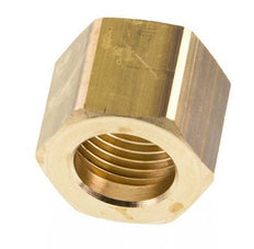 Tuerca de unión de latón de 6/9/13mm (G1/2'') L20.5mm [2 Piezas]