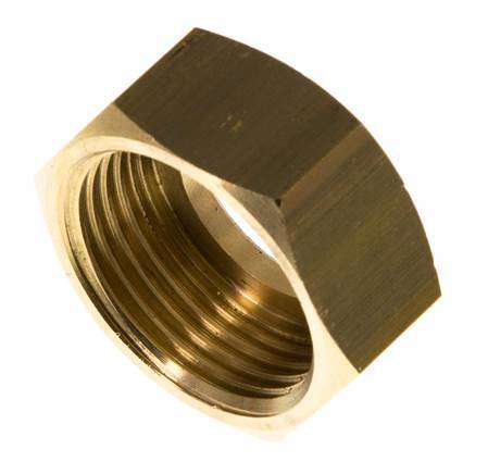 Tuerca de unión de latón de 13mm (G3/4'') L13.5mm [2 Piezas]