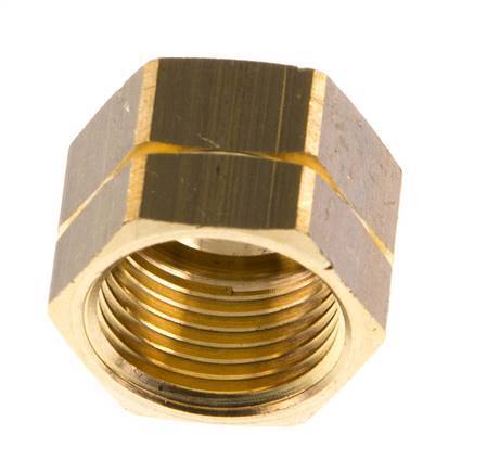 Tuerca de racor de latón 4/6/9mm (G3/8'' LH) L14.5mm [5 Piezas]