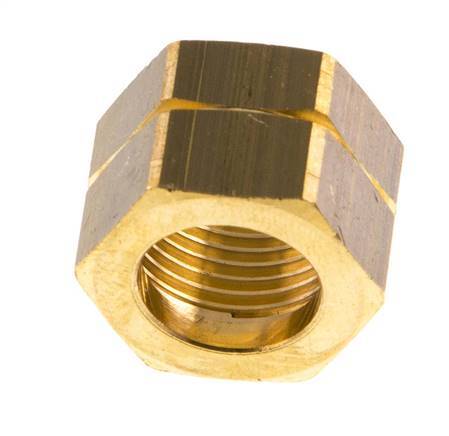 Tuerca de racor de latón 4/6/9mm (G3/8'' LH) L14.5mm [5 Piezas]
