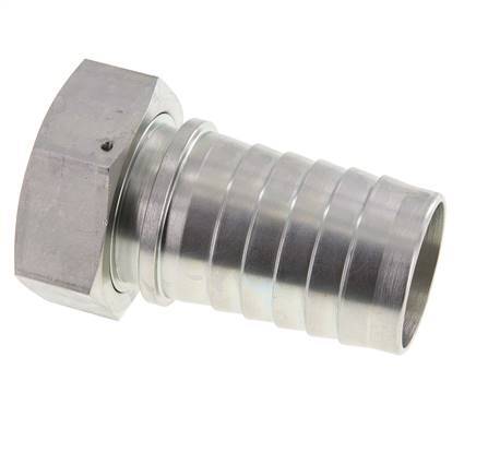 50x68 mm & G2'' pilar de manguera de acero galvanizado con tuerca de unión DIN EN 14423 / DIN 2826