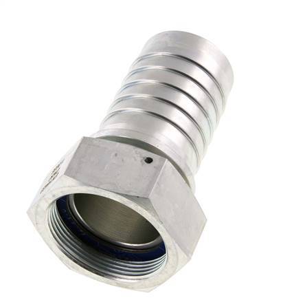 50x68 mm & G2'' pilar de manguera de acero galvanizado con tuerca de unión DIN EN 14423 / DIN 2826