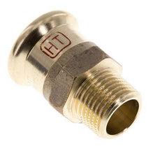 Racor a presión - 22 mm hembra y R 1/2'' macho - Aleación de cobre