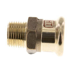 Racor a presión - 22 mm hembra y R 1/2'' macho - Aleación de cobre