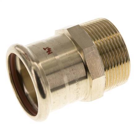 Racor a presión - 42 mm hembra y R 1-1/2'' macho - Aleación de cobre