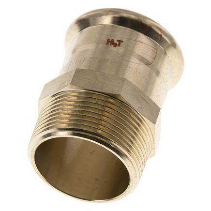 Racor a presión - 42 mm hembra y R 1-1/2'' macho - Aleación de cobre