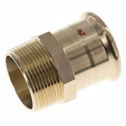 Racor a presión - 42 mm hembra y R 1-1/2'' macho - Aleación de cobre