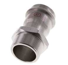 Racor a presión - 42 mm hembra y R 1-1/2'' macho - Acero inoxidable