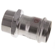 Racor a presión - 42 mm hembra y R 1-1/2'' macho - Acero inoxidable