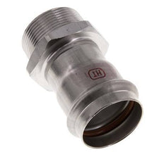Racor a presión - 42 mm hembra y R 1-1/2'' macho - Acero inoxidable
