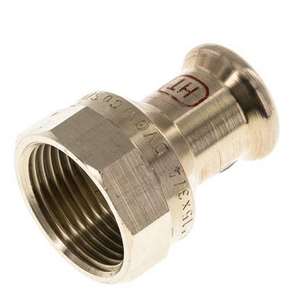 Press Fitting - 15mm Hembra & Rp 3/4'' Hembra - Aleación de cobre
