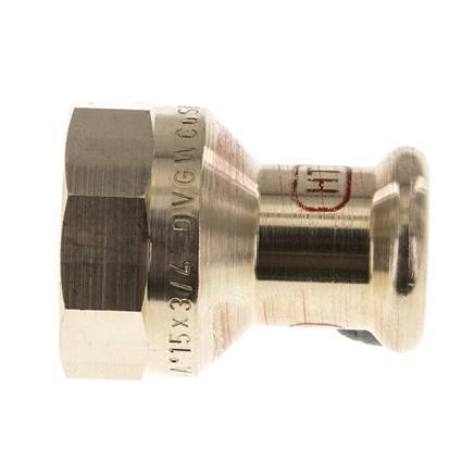 Press Fitting - 15mm Hembra & Rp 3/4'' Hembra - Aleación de cobre