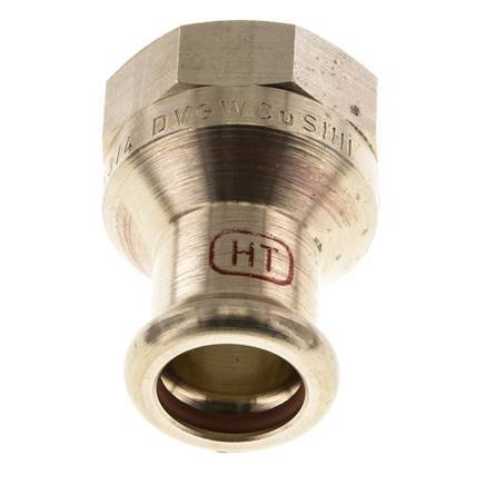 Press Fitting - 15mm Hembra & Rp 3/4'' Hembra - Aleación de cobre