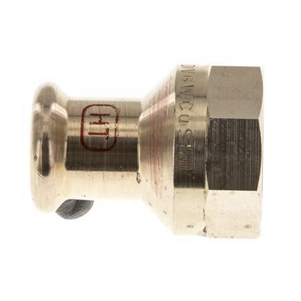 Press Fitting - 15mm Hembra & Rp 3/4'' Hembra - Aleación de cobre