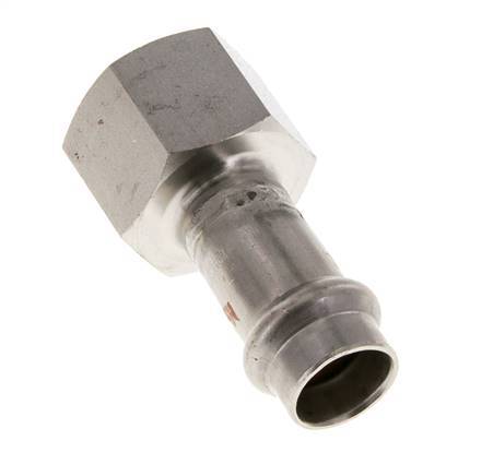Press Fitting - 15mm Hembra & Rp 3/4'' Hembra - Acero Inoxidable